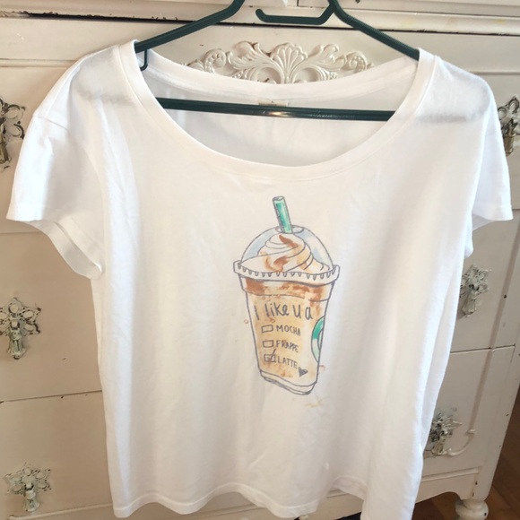 Hollister cute T-shirt ladies L, white graphic T - Picture 1 of 4